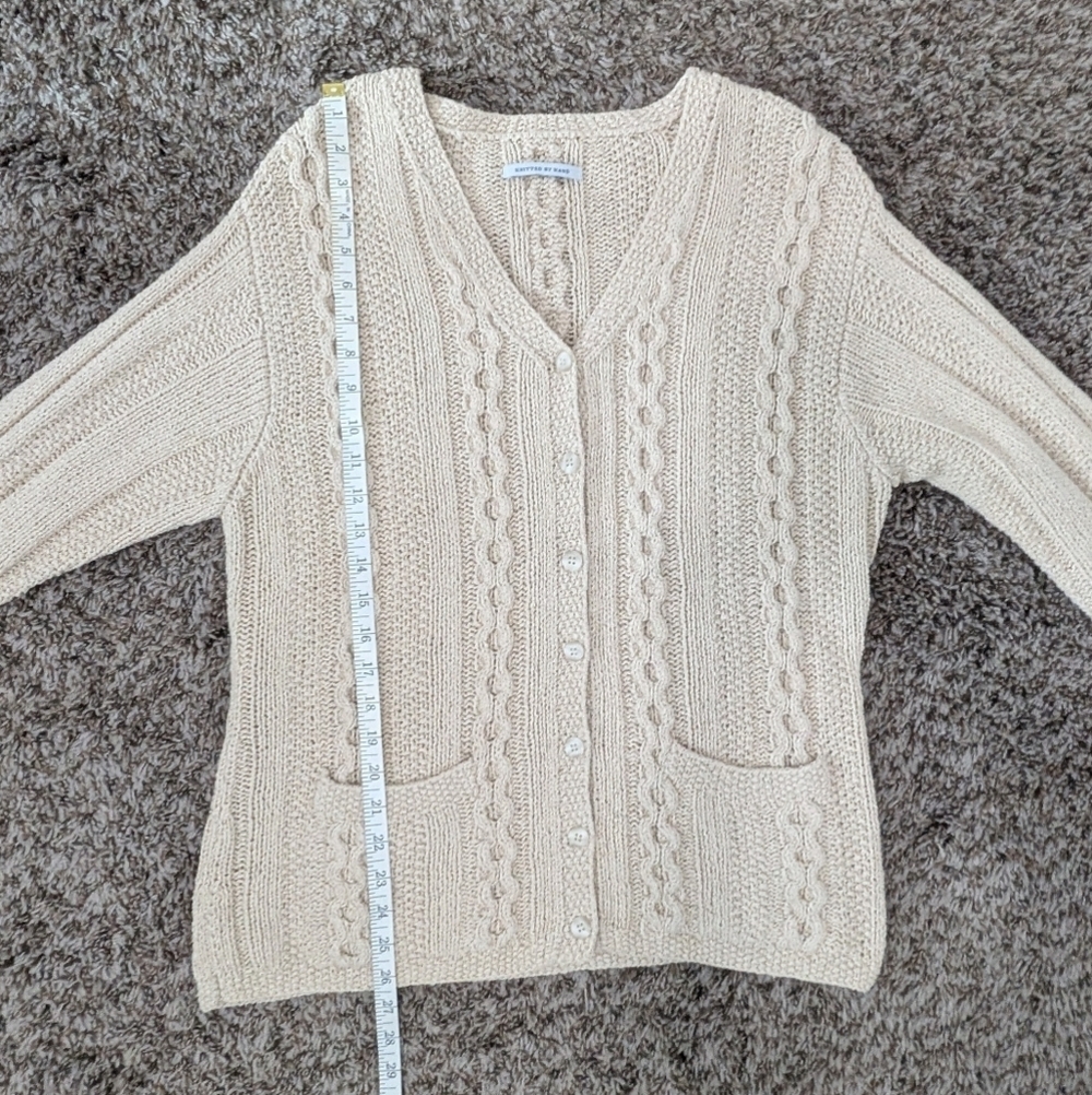 Handmade Cable Knit Cardigan - Picture 8 of 8